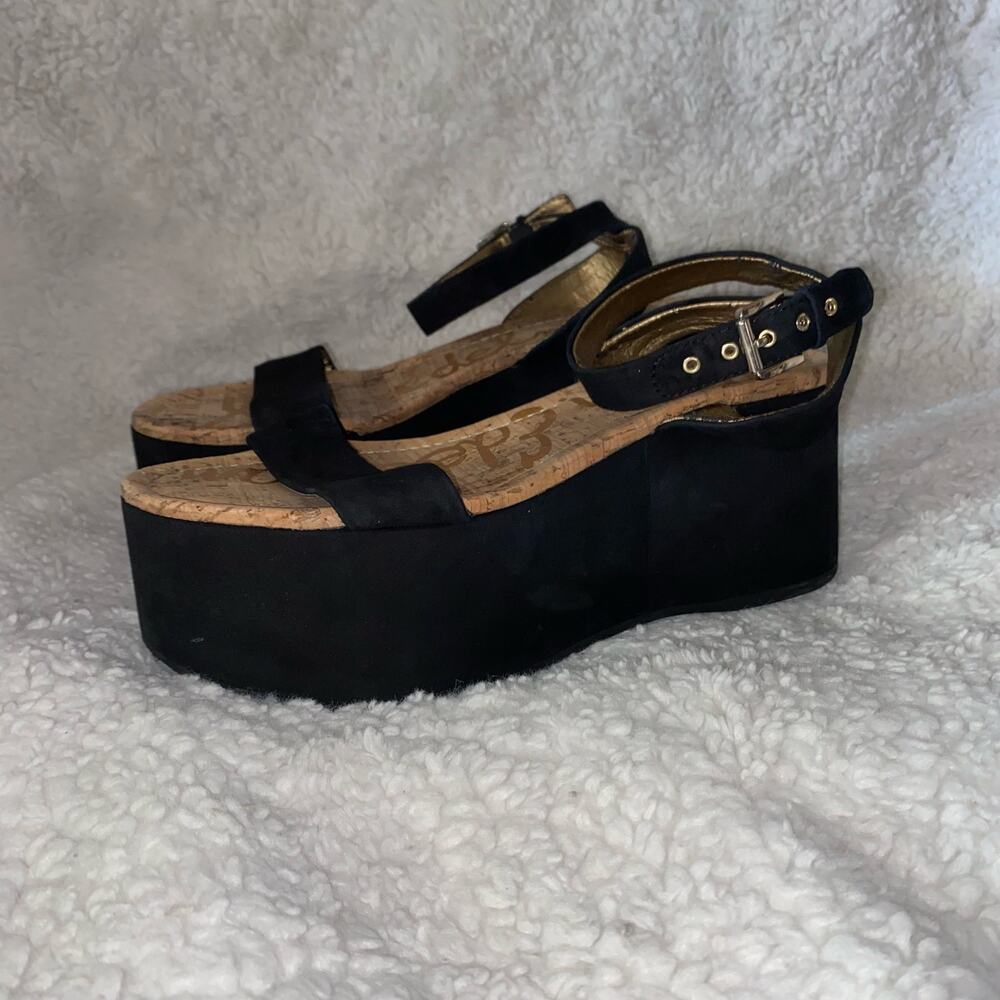 Sam Edelman Black Suede Henley Sandal